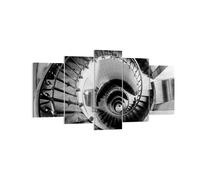 Cuadro Sobre Lienzo 160x85cm Cuadros Pared Escaleras Espiral Perspectiva Art