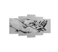 Cuadro Sobre Lienzo 160x85cm Cuadros Pared Escrito A Mano Manos Blanco Y Negro