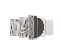 Cuadro Sobre Lienzo 160x85cm Cuadros Pared Figuras Formas Geometría Wall Art