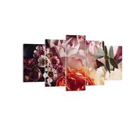 Cuadro Sobre Lienzo 160x85cm Cuadros Pared flores cereales rosas Wall Art Prints
