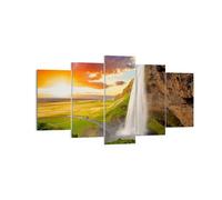 Cuadro Sobre Lienzo 160x85cm Cuadros Pared geología Islandia Prado Wall Art