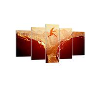 Cuadro Sobre Lienzo 160x85cm Cuadros Pared Hombre montaña libertad Wall Art