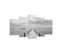 Cuadro Sobre Lienzo 160x85cm Cuadros Pared Madera Puente Mar Wall Art Prints