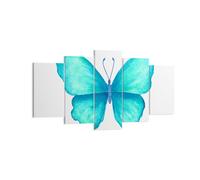 Cuadro Sobre Lienzo 160x85cm Cuadros Pared Mariposas vuelo niñez verano Wall Art