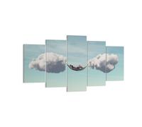 Cuadro Sobre Lienzo 160x85cm Cuadros Pared Nubes Hamaca Descanso Wall Art Prints