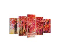Cuadro Sobre Lienzo 160x85cm Cuadros Pared Otoño Parque Avenida Wall Art Prints