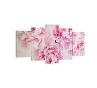 Cuadro Sobre Lienzo 160x85cm Cuadros Pared Paeonia Un ramo Flores Wall Art