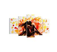Cuadro Sobre Lienzo 160x85cm Cuadros Pared Pareja beso multi-color luna de miel
