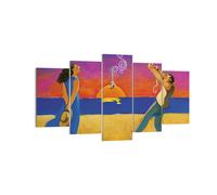 Cuadro Sobre Lienzo 160x85cm Cuadros Pared Símbolo Amor Surrealismo Wall Art