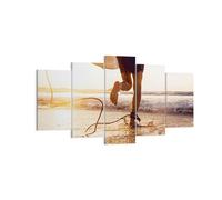 Cuadro Sobre Lienzo 160x85cm Cuadros Pared Surf Playa Alegría Wall Art Prints