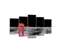 Cuadro Sobre Lienzo 160x85cm Cuadros Pared Teléfono londres luna astronauta Art