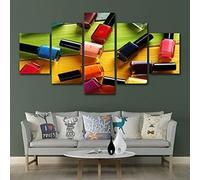 Cuadro Sobre Lienzo - 5 Piezas - Impresión En Lienzo - Amantes De Las Uñas Cuadro De Pintura Póster De Arte Moderno Oficina Sala De Estar O Dormitorio Decoración Del Hogar Arte De Pared 100× -1W4Q+B7D