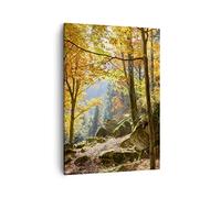 Cuadro sobre Lienzo 50x70 cm Moderno Vertical Paisajes Naturaleza - 2713