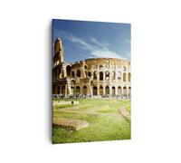 Cuadro Sobre Lienzo 50x70cm Cuadros Arqueología arquitectura italia coliseo Art