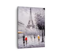 Lienzos decorativos Arquitectura París Eiffle francia Cuadro Sobre Lienzo Moderno Vertical 50x70cm Cuadros Decoracion Salon Dormitorio Cocina Cuadros Pared Imágenes Wall Art Prints Decor PA50x70-2961