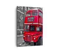 Cuadro Sobre Lienzo 50x70cm Cuadros Autobús monumento Londres historia Wall Art