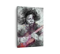 Cuadro Sobre Lienzo 50x70cm Cuadros Canción guitarra artista instrumento Art