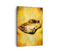 Cuadro Sobre Lienzo 50x70cm Cuadros Coche clásico velocidad colector Wall Art