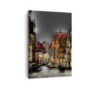 Cuadro Sobre Lienzo 50x70cm Cuadros Colorido casas monumentos históricos Art