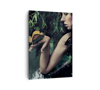 Cuadro Sobre Lienzo 50x70cm Cuadros Cuerpo cosméticos moda mariposa Wall Art
