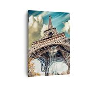 Cuadro Sobre Lienzo 50x70cm Cuadros Eiffel ingeniería europa francia Wall Art