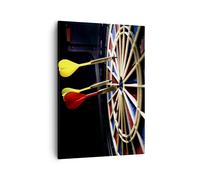 Cuadro Sobre Lienzo 50x70cm Cuadros Flecha dardos diversión escudo Wall Art