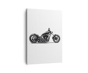 Cuadro Sobre Lienzo 50x70cm Cuadros Libertad motocicleta velocidad acero Art