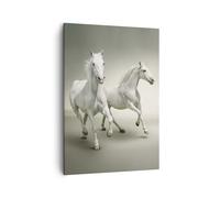 Cuadro Sobre Lienzo 50x70cm Cuadros Pared Animales árabe caballo granja Wall Art