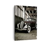 Cuadro Sobre Lienzo 50x70cm Cuadros Pared Auto clásico coche modelo Wall Art