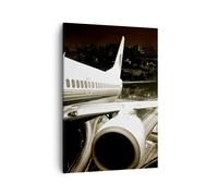 Cuadro Sobre Lienzo 50x70cm Cuadros Pared Avión Carreteras Ciudad Wall Art