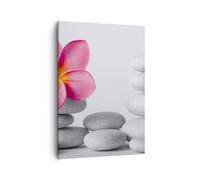 Cuadro Sobre Lienzo 50x70cm Cuadros Pared Balneario budismo calma flor Wall Art
