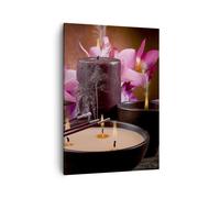 Cuadro Sobre Lienzo 50x70cm Cuadros Pared Buda velas Religión Wall Art Prints