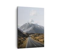 Cuadro Sobre Lienzo 50x70cm Cuadros Pared Camino Montaña Cumbres Wall Art Prints
