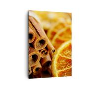 Cuadro Sobre Lienzo 50x70cm Cuadros Pared Canela naranja manojo Wall Art Prints