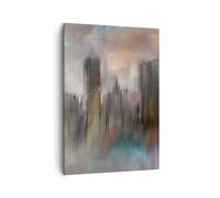 Cuadro Sobre Lienzo 50x70cm Cuadros Pared ciudad abstracción Wall Art Prints