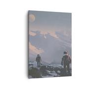 Cuadro Sobre Lienzo 50x70cm Cuadros Pared cosmos planeta Wall Art Prints Decor