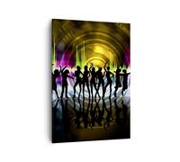 Cuadro Sobre Lienzo 50x70cm Cuadros Pared Disco música danza diversión Wall Art