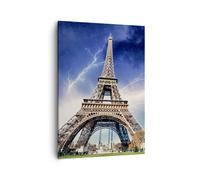 Cuadro Sobre Lienzo 50x70cm Cuadros Pared Eiffle París Torre Wall Art Prints