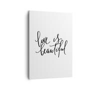 Cuadro Sobre Lienzo 50x70cm Cuadros Pared La vida es bella Wall Art Prints Decor