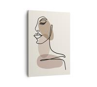 Cuadro Sobre Lienzo 50x70cm Cuadros Pared Línea Arte Boho Wall Art Prints Decor