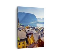 Cuadro Sobre Lienzo 50x70cm Cuadros Pared montañas lago agua Wall Art Prints