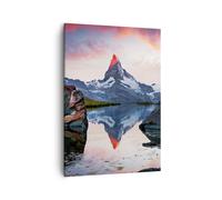 Cuadro Sobre Lienzo 50x70cm Cuadros Pared montañas roca agua Wall Art Prints