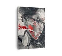 Cuadro Sobre Lienzo 50x70cm Cuadros Pared mujer cara arte Wall Art Prints Decor