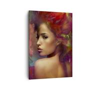 Cuadro Sobre Lienzo 50x70cm Cuadros Pared mujer cara Wall Art Prints Decor