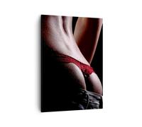 Cuadro Sobre Lienzo 50x70cm Cuadros Pared Mujer cuerpo tanga Wall Art Prints