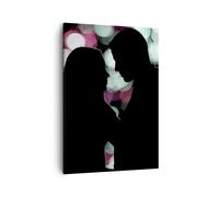 Cuadro Sobre Lienzo 50x70cm Cuadros Pared Pareja Amor Relación Wall Art Prints