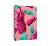 Cuadro Sobre Lienzo 50x70cm Cuadros Pared piña fruta jugo Wall Art Prints Decor