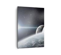Cuadro Sobre Lienzo 50x70cm Cuadros Pared Planetas cosmos estrellas Wall Art