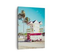 Cuadro Sobre Lienzo 50x70cm Cuadros Pared playa miami florida Wall Art Prints