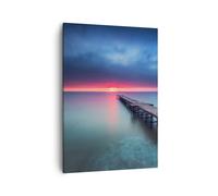 Cuadro Sobre Lienzo 50x70cm Cuadros Pared Puente Mar Paisaje Wall Art Prints